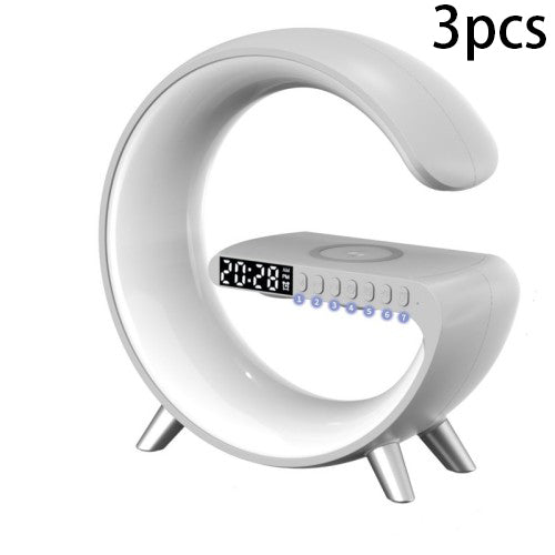 G Shaped LED Lamp Bluetooth Speake Wireless Charger