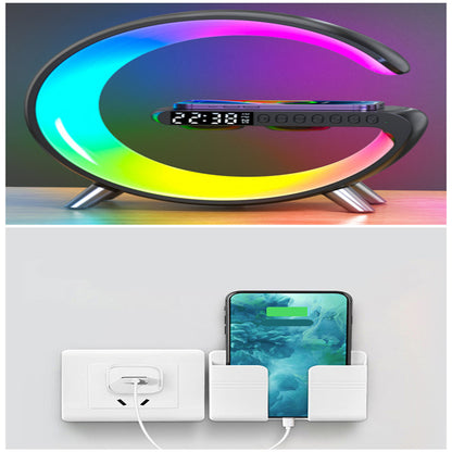 G Shaped LED Lamp Bluetooth Speake Wireless Charger