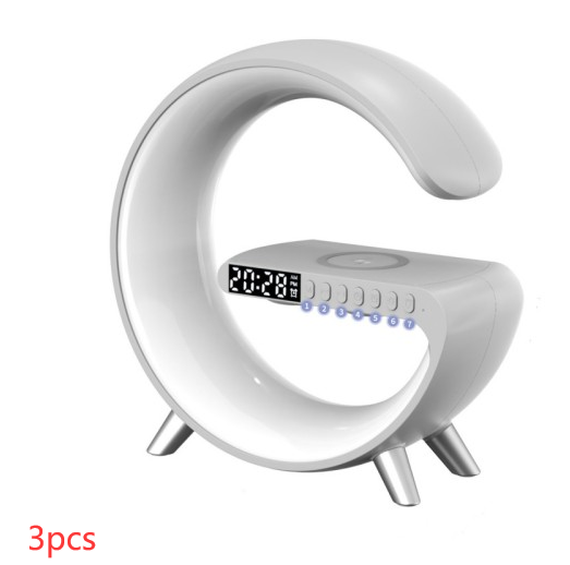 G Shaped LED Lamp Bluetooth Speake Wireless Charger