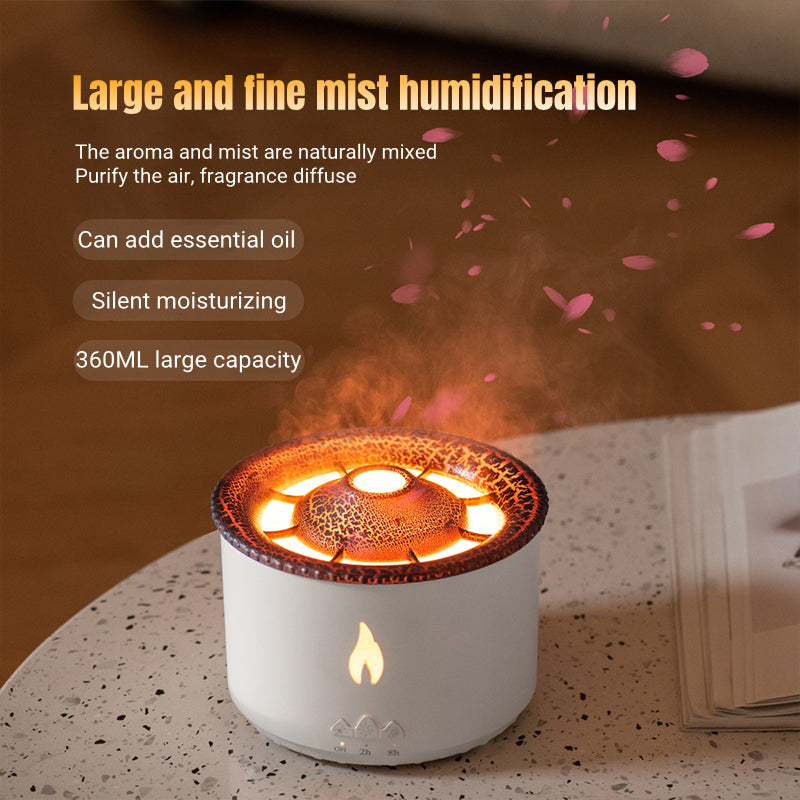 Ultrasonic Essential Oil Humidifier Volcano Aromatherapy Machine