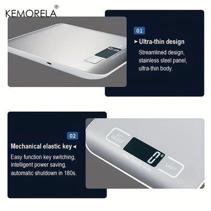 5kg/10kg Stainless Steel Electronic Scale Kitchen
