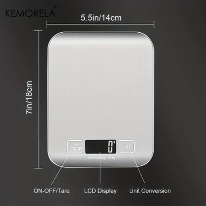 5kg/10kg Stainless Steel Electronic Scale Kitchen
