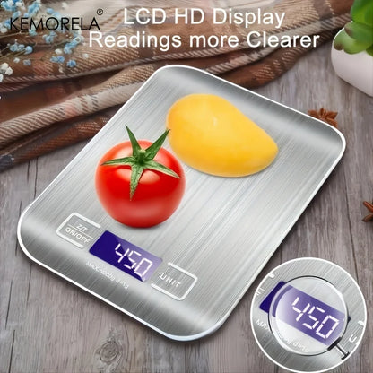5kg/10kg Stainless Steel Electronic Scale Kitchen
